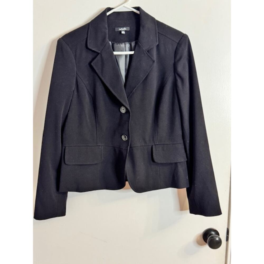 Rafaella Black Blazer Coat Jacket Women's Size 10 Old Money,Workwear,Preppy